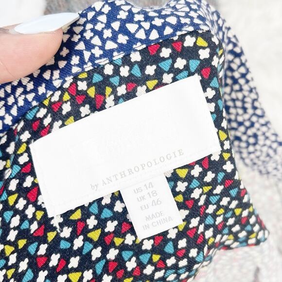 Anthropologie ett twa Christine Straight Silken Jumpsuit Front pocket 14 - Picture 3 of 6